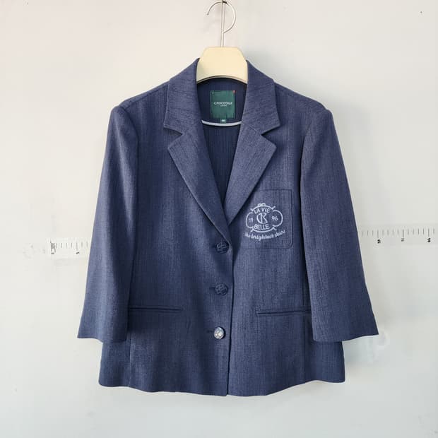 크로커다일 데님 자켓 블루