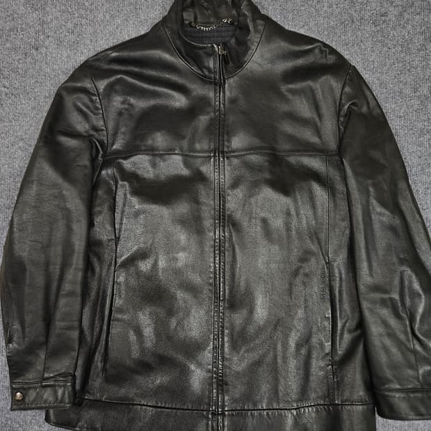 윈디클럽 블랙 램스킨 가죽자켓(급처)
