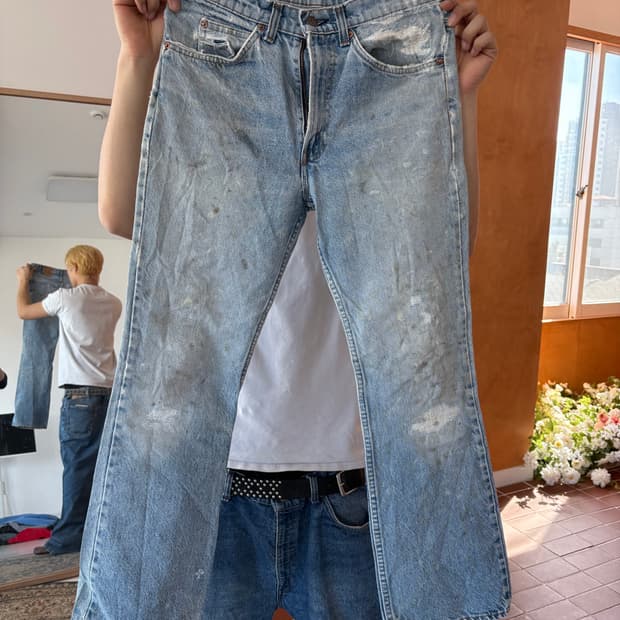 리바이스 505 오렌지탭