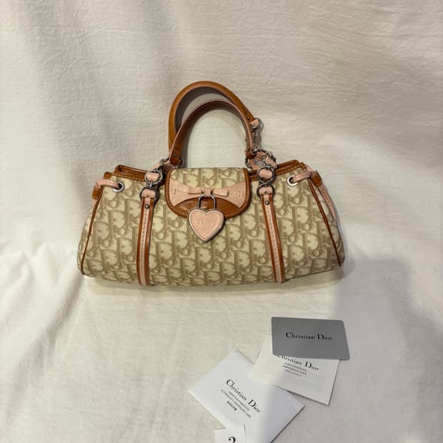 디올 오블리크 로맨틱 하트 숄더백 가방