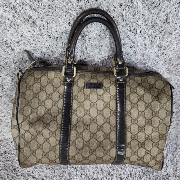 구찌 GG PVC 보스턴백 토트백