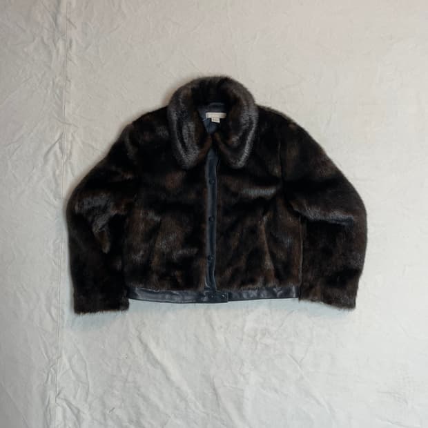 H&M 페이크퍼 코트 