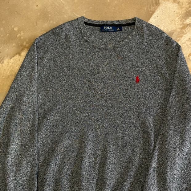 M 폴로랄프로렌 코튼 차콜 니트
