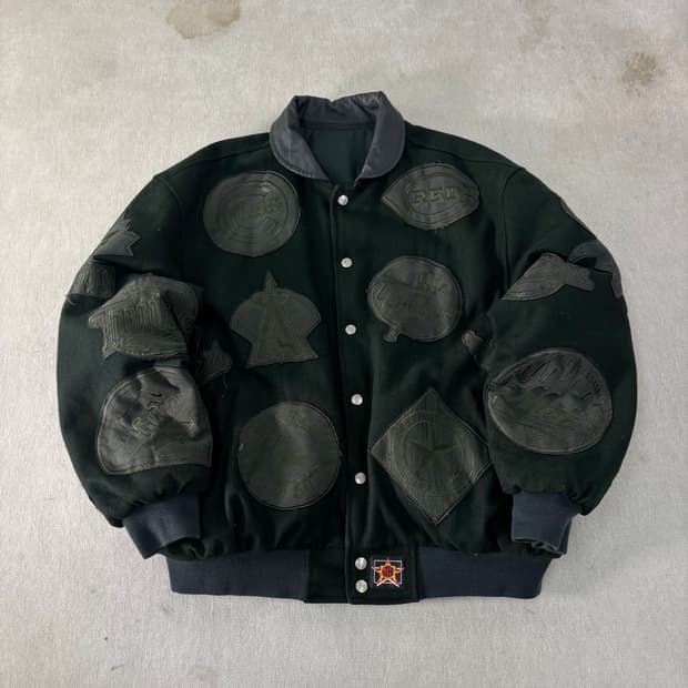 105 제프해밀턴 JH 90s MLB 멀티패치 바시티 자켓