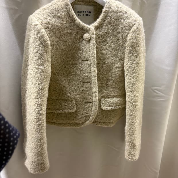 마론에디션 카키 멜란지 울 블레이저