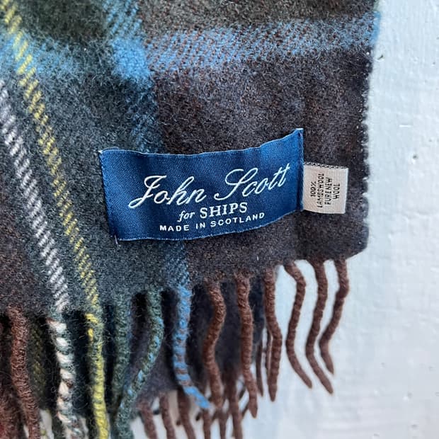 JOHN SCOTT for SHIPS 램스울 숄 머플러