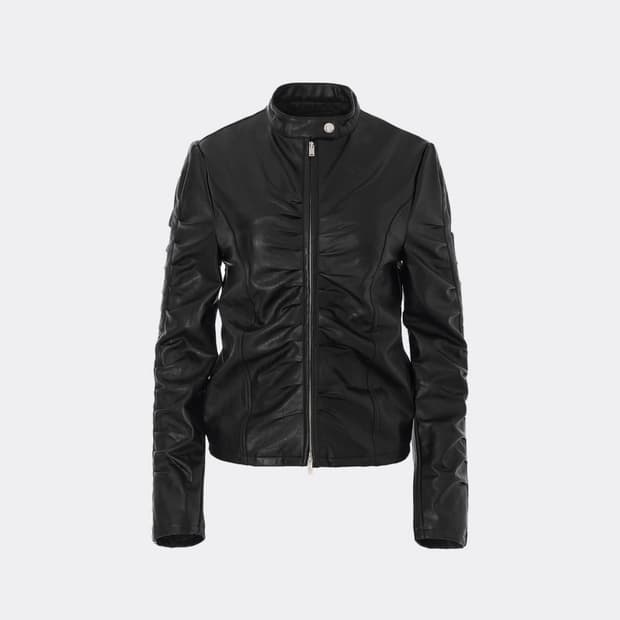 나체 셔링 레더 가죽자켓