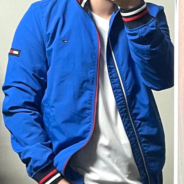 타미진스 클래식 바람막이 블루종