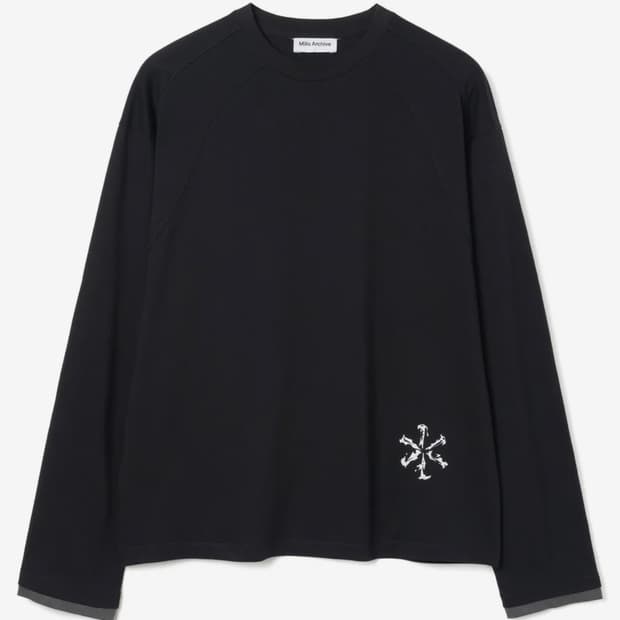 밀로 아카이브 인시전 아이덴티티 롱슬리브 [블랙] L (후디진호님 착용)
