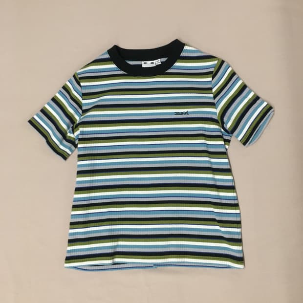 급처! 엑스걸 반팔 골지 니트