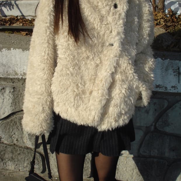 sheep fur jacket , ourcabinet, 퍼자켓