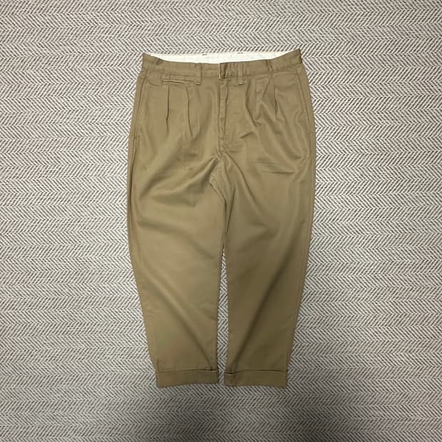 BEAMS BOY japan made cotton pants beige