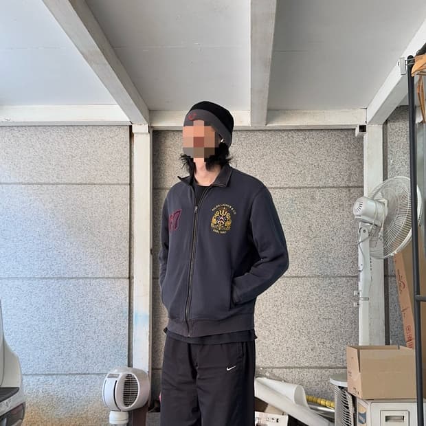 폴로 진스 USRL 로고 집업 자켓