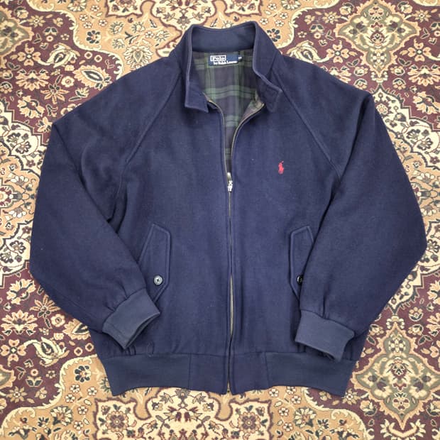 폴로 울 바라쿠타 해링턴 g9 자켓