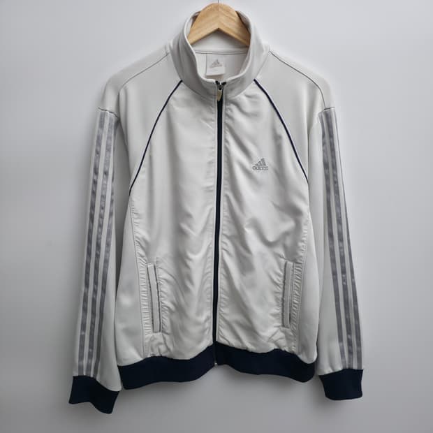 [XL] 아디다스 화이트 트랙탑 져지