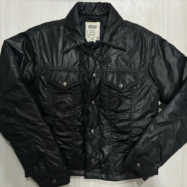 리바이스 크롭 패딩셔츠 자켓