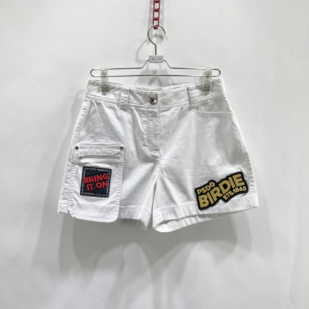 파사디 여성 와이드 면반바지 화이트 29 