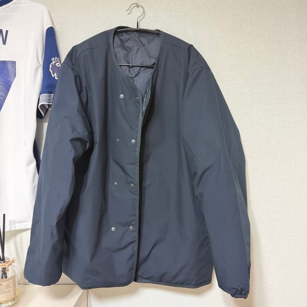 나나미카 25fw 리버시블 다운 가디건 네이비 M