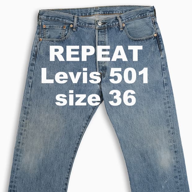 빈티지 리바이스 501 중청 36 인치 LV50136529