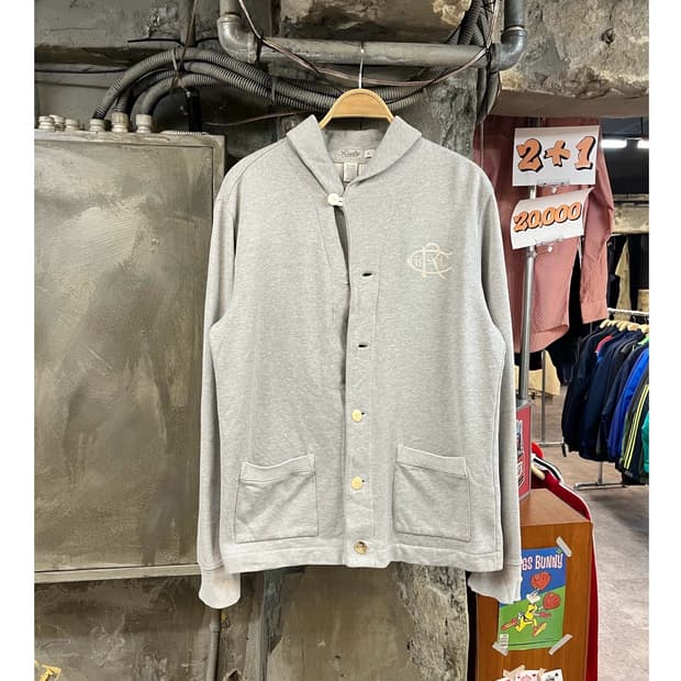 랄프로렌 럭비 가디건 그레이 L #csz3243