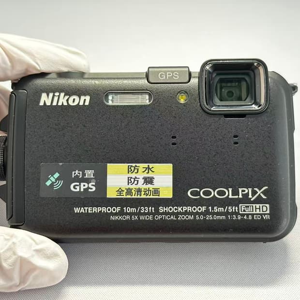 （S급）니콘 쿨픽스 aw100（aw110) 블랙 빈티지 디카