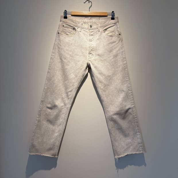 20AW Snow-Washed Cut-off Denim