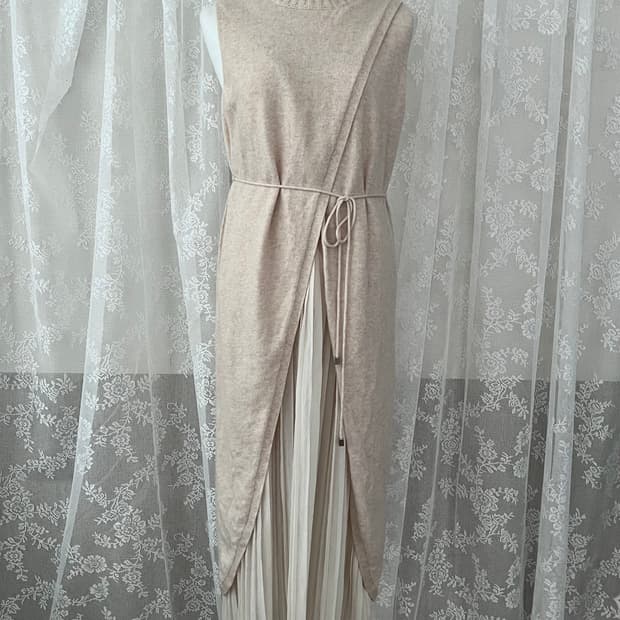 F) 수입의류 DOV LILY 캐시미어 100 롱 원피스