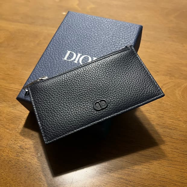 디올 맨즈 CD 카드지갑 네이비