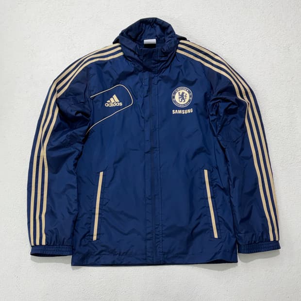 아디다스 첼시 축구 유니폼 네이비 골드 바람막이 집업 90-95