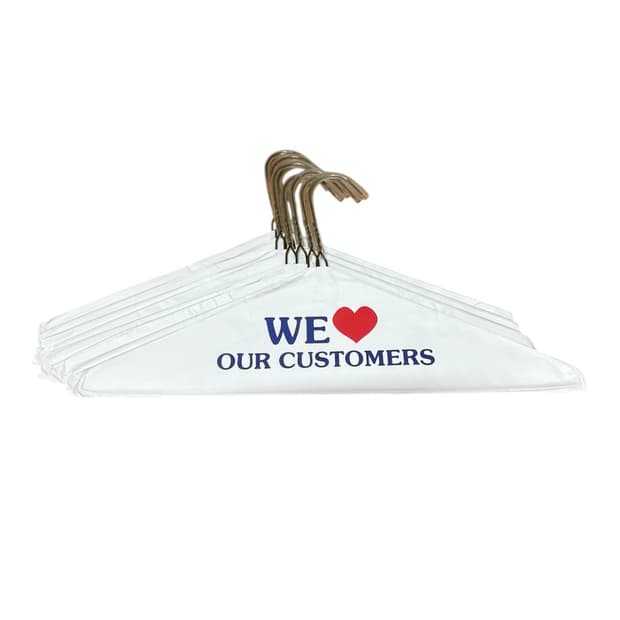 SUPREME WE LOVE OUR CUSTOMERS hangers×8