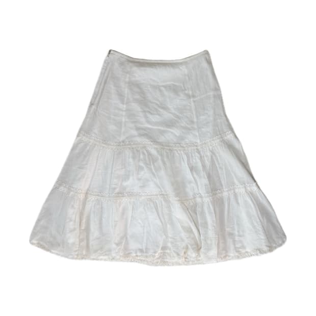 🤍코튼 미디 스커트🤍