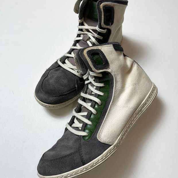 디젤 00's 바이크 배색 하이탑 스니커즈 Q1406