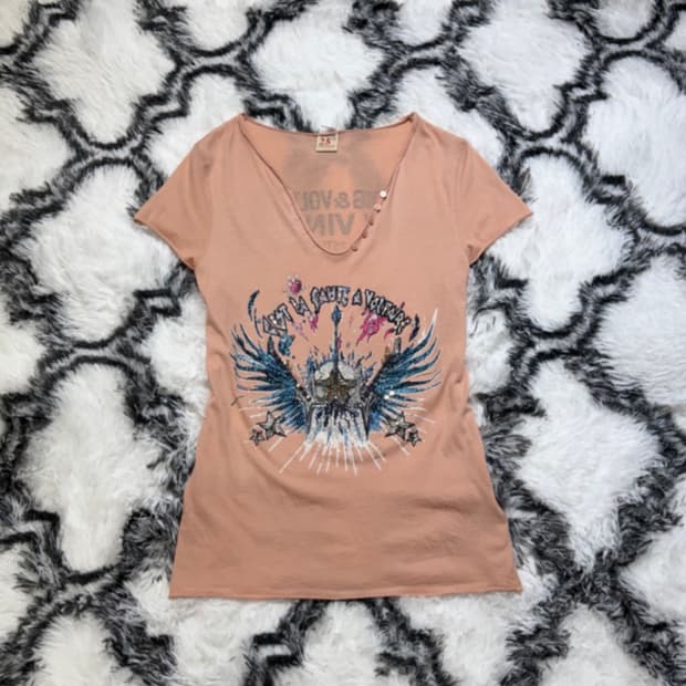 ZADIG&VOLTAIRE 브이넥 기타 큐빅 반팔