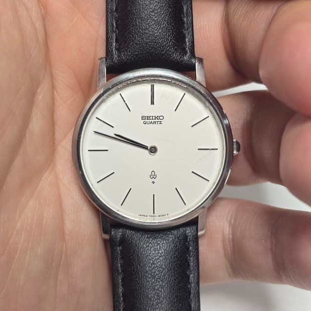 Seiko Chariot(샤리오) 7820-8050 흰판 바인덱스