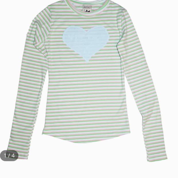 나이트프루티 Heartbomb sleeve tee