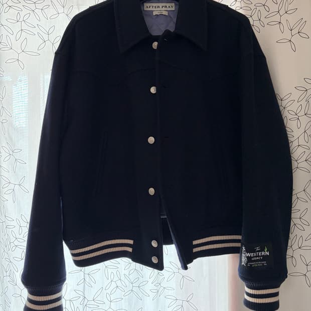 L) 애프터프레이 웨스턴 테디 블루종 네이비