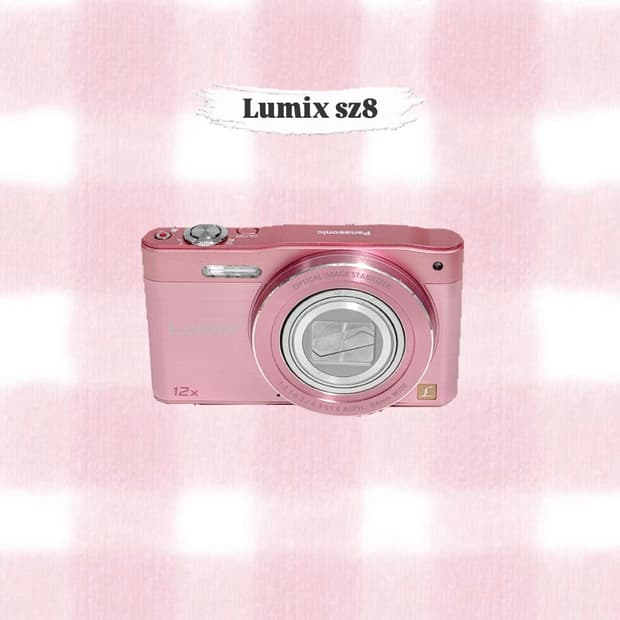 파나소닉 루믹스 SZ8 베이비핑크 빈티지디카
