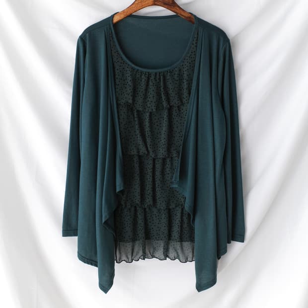 dot layered long sleeve