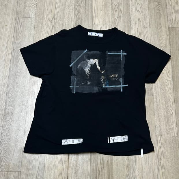 오프화이트 20ss 카라바조 오버핏 반팔 티셔츠 110-115
