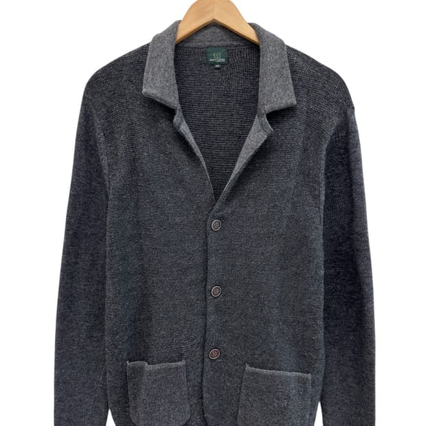 헨리코튼 울 가디건 그레이 (L)