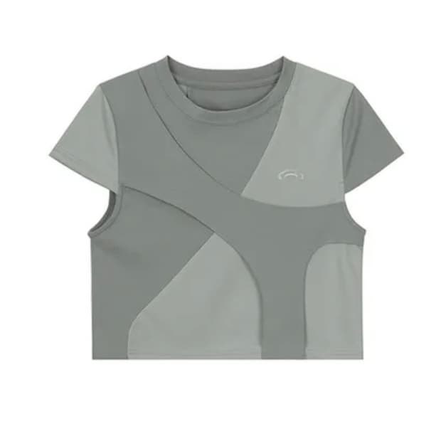 SPLIT MESH SHORT-SLEEVED T-SHIRT