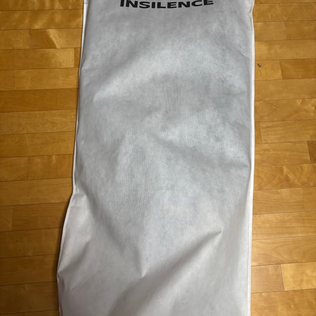 인사일런스 헤링본 블랙 코트 M