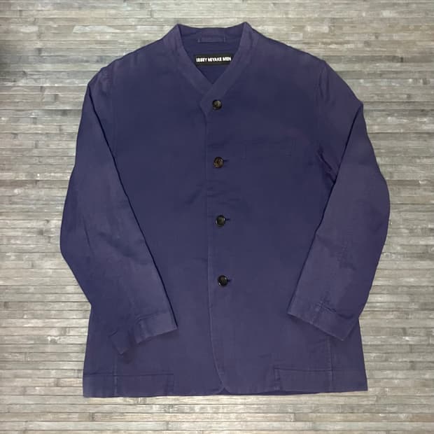 Issey Miyake navy cotton jacket