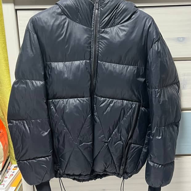 Gu 언더커버 패디드 퀼팅 재킷 S [블랙, 베이지]