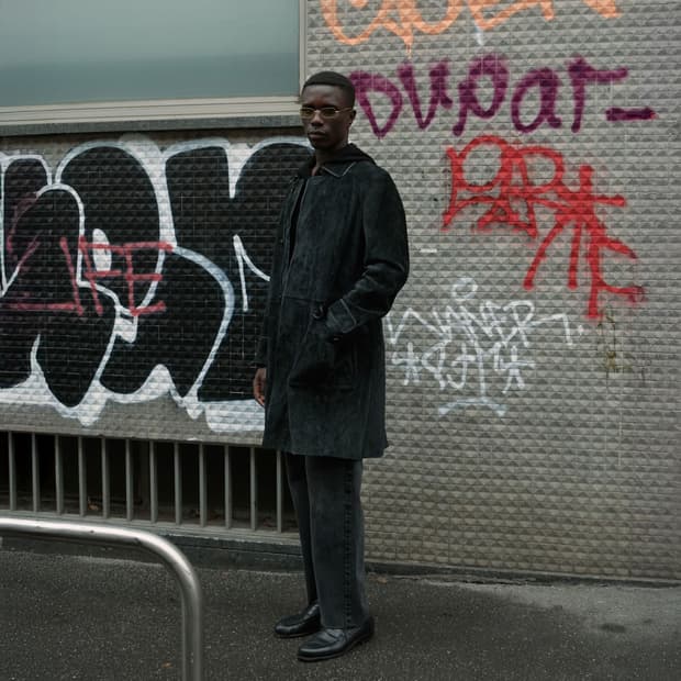 Ermenegildo Zegna 스웨이드 레더 코트 (Made in It