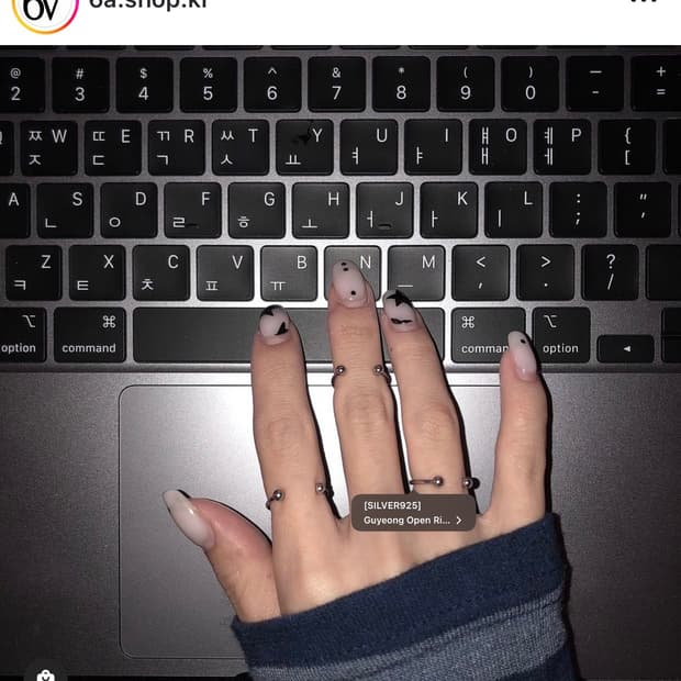 6ashop open ring v3.0 실버 오픈 링 반지