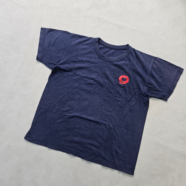 실측확인 빈티지 로고 반팔티 0407Y