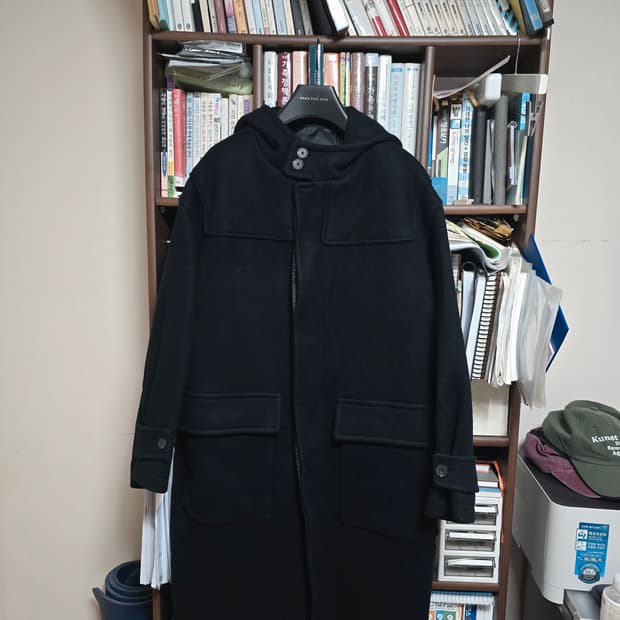 세븐피겨스 후드 더플 코트 다크네이비 L