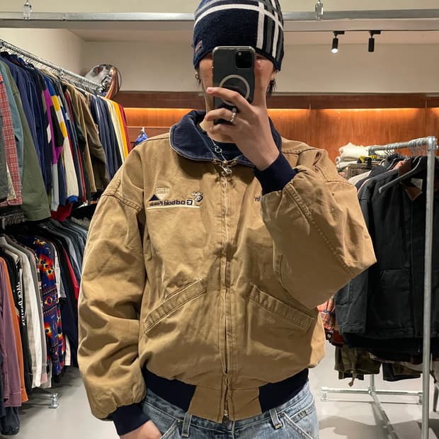 90s made in usa 워크 자켓