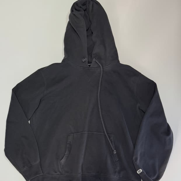 아베크롬비 미니멀 무지 빈티지 그레이 후드티 오버핏